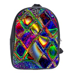 Abstract Digital Art School Bag (large)