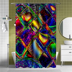 Abstract Digital Art Shower Curtain 48  X 72  (small) 