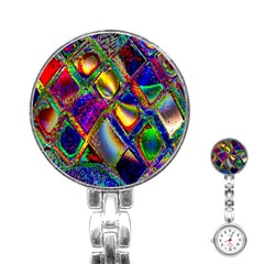 Abstract Digital Art Stainless Steel Nurses Watch