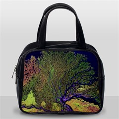 Lena River Delta A Photo Of A Colorful River Delta Taken From A Satellite Classic Handbags (one Side) by Simbadda