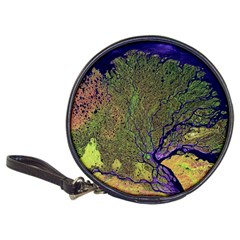 Lena River Delta A Photo Of A Colorful River Delta Taken From A Satellite Classic 20-cd Wallets by Simbadda