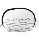 Proud Deplorable MAGA Women for Trump with Heart and handwritten text Accessory Pouches (Medium)  Back