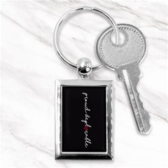 Proud Deplorable Maga Women For Trump With Heart And Handwritten Text Key Chains (rectangle)  by snek