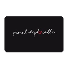 Proud Deplorable Maga Women For Trump With Heart And Handwritten Text Magnet (rectangular) by snek