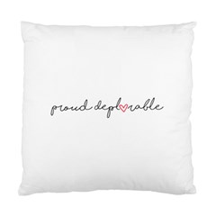 Proud Deplorable Maga Women For Trump With Heart And Handwritten Text Standard Cushion Case (one Side) by snek