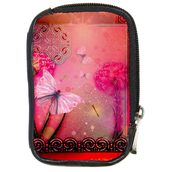 Wonderful Butterflies With Dragonfly Compact Camera Cases