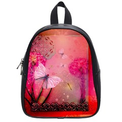 Wonderful Butterflies With Dragonfly School Bag (small) by FantasyWorld7