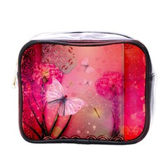 Wonderful Butterflies With Dragonfly Mini Toiletries Bags by FantasyWorld7