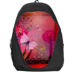 Wonderful Butterflies With Dragonfly Backpack Bag by FantasyWorld7