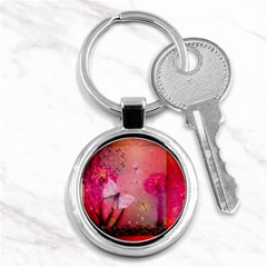 Wonderful Butterflies With Dragonfly Key Chains (round)  by FantasyWorld7