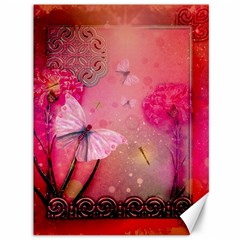 Wonderful Butterflies With Dragonfly Canvas 36  X 48   by FantasyWorld7