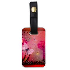 Wonderful Butterflies With Dragonfly Luggage Tags (one Side)  by FantasyWorld7