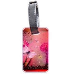 Wonderful Butterflies With Dragonfly Luggage Tags (two Sides) by FantasyWorld7