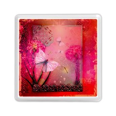 Wonderful Butterflies With Dragonfly Memory Card Reader (square)  by FantasyWorld7