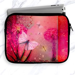 Wonderful Butterflies With Dragonfly Apple Ipad 2/3/4 Zipper Cases by FantasyWorld7