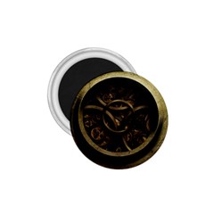 Abstract Steampunk Textures Golden 1.75  Magnets