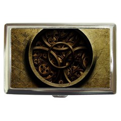 Abstract Steampunk Textures Golden Cigarette Money Cases