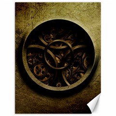 Abstract Steampunk Textures Golden Canvas 12  x 16  