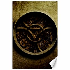 Abstract Steampunk Textures Golden Canvas 24  x 36 