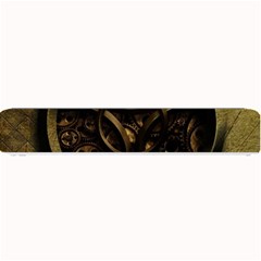 Abstract Steampunk Textures Golden Small Bar Mats