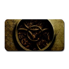 Abstract Steampunk Textures Golden Medium Bar Mats