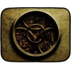 Abstract Steampunk Textures Golden Fleece Blanket (Mini)