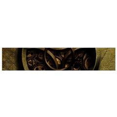 Abstract Steampunk Textures Golden Small Flano Scarf by Sapixe