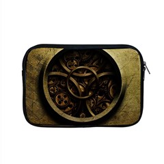 Abstract Steampunk Textures Golden Apple Macbook Pro 15  Zipper Case by Sapixe