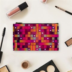 Abstract Background Colorful Cosmetic Bag (small) 