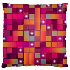 Abstract Background Colorful Large Flano Cushion Case (one Side) by Sapixe