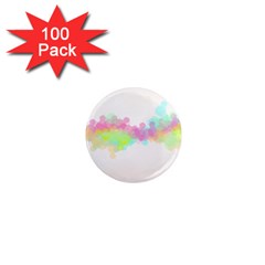 Abstract Color Pattern Colorful 1  Mini Magnets (100 Pack)  by Sapixe