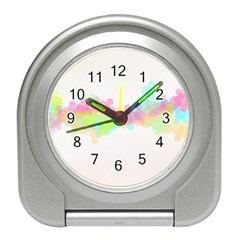 Abstract Color Pattern Colorful Travel Alarm Clocks