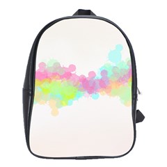 Abstract Color Pattern Colorful School Bag (xl) by Sapixe