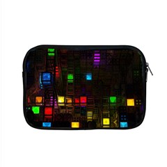 Abstract 3d Cg Digital Art Colors Cubes Square Shapes Pattern Dark Apple Macbook Pro 15  Zipper Case by Sapixe