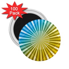 Abstract Art Art Radiation 2 25  Magnets (100 Pack)  by Sapixe