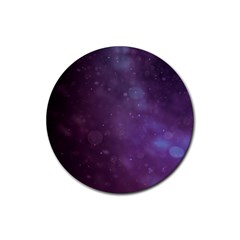 Abstract Purple Pattern Background Rubber Coaster (round)  by Sapixe