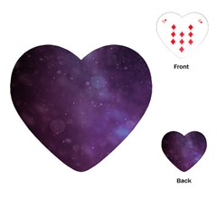 Abstract Purple Pattern Background Playing Cards (heart)  by Sapixe