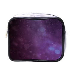 Abstract Purple Pattern Background Mini Toiletries Bags by Sapixe