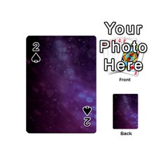 Abstract Purple Pattern Background Playing Cards 54 (mini)  by Sapixe