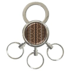 African Style Vector Pattern 3-ring Key Chains by Sapixe