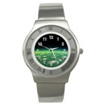 Alien Orbit Stainless Steel Watch Front