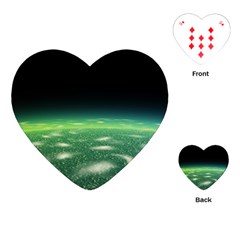 Alien Orbit Playing Cards (heart)  by Sapixe