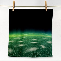 Alien Orbit Face Towel by Sapixe