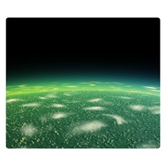 Alien Orbit Double Sided Flano Blanket (small)  by Sapixe