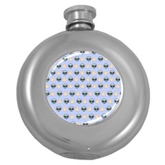 Alien Pattern Round Hip Flask (5 Oz) by Sapixe