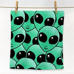 Alien Face Towel by Sapixe