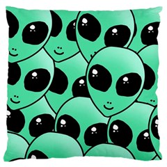 Alien Large Flano Cushion Case (two Sides) by Sapixe