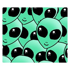 Alien Double Sided Flano Blanket (small)  by Sapixe