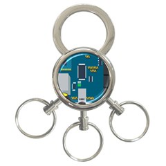 Amphisbaena Two Platform Dtn Node Vector File 3-ring Key Chains by Sapixe