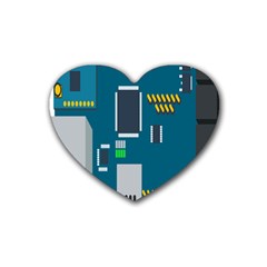 Amphisbaena Two Platform Dtn Node Vector File Heart Coaster (4 Pack)  by Sapixe